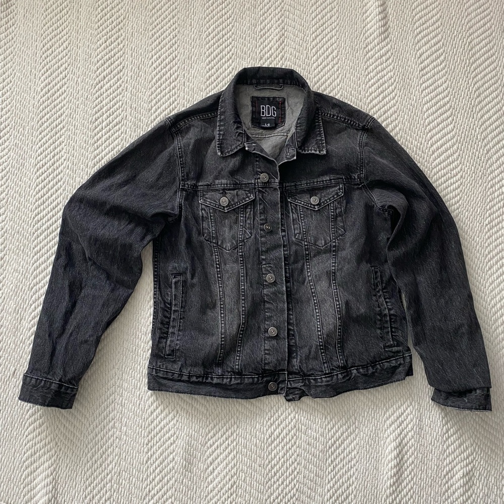 Urban Outfitters BDG mens denim jacket, black size large